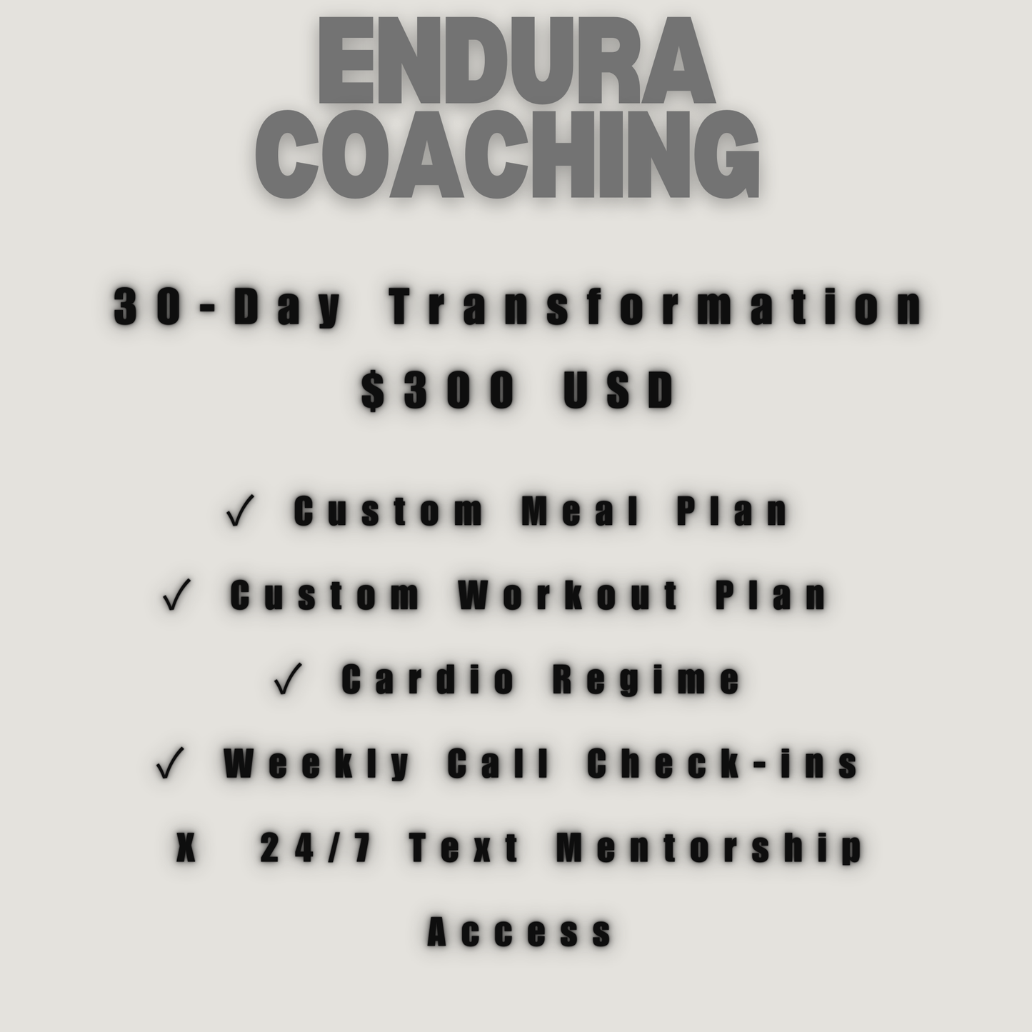 30 Day Transformation